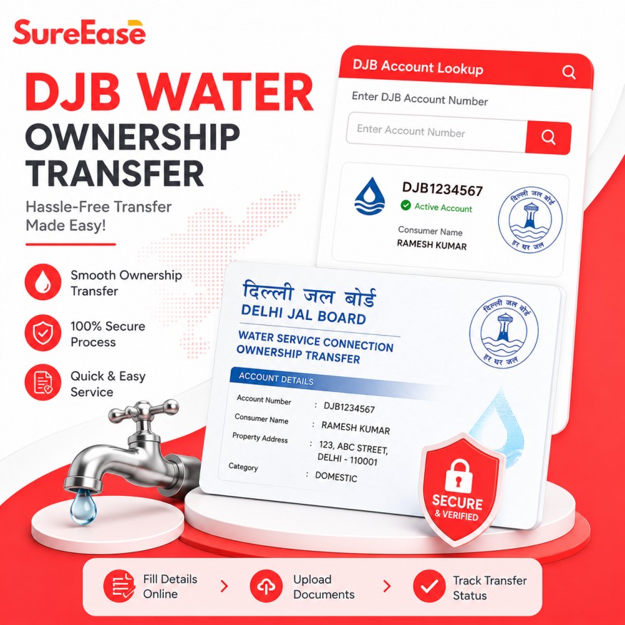 DJB Water Ownership Transfer Service | Delhi Jal Board Name Change